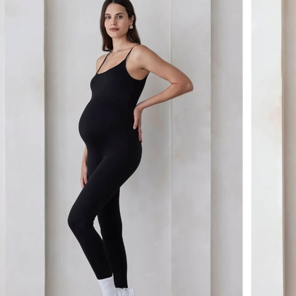 Black Maternity Jumpsuit